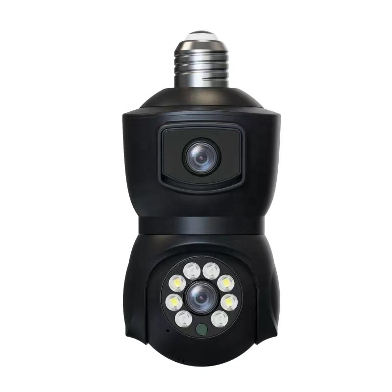 E 9 light-bulb Type Dual-lens Surveillance Camera 1080p Full HD E27 Wifi Camera Security Dome Camera