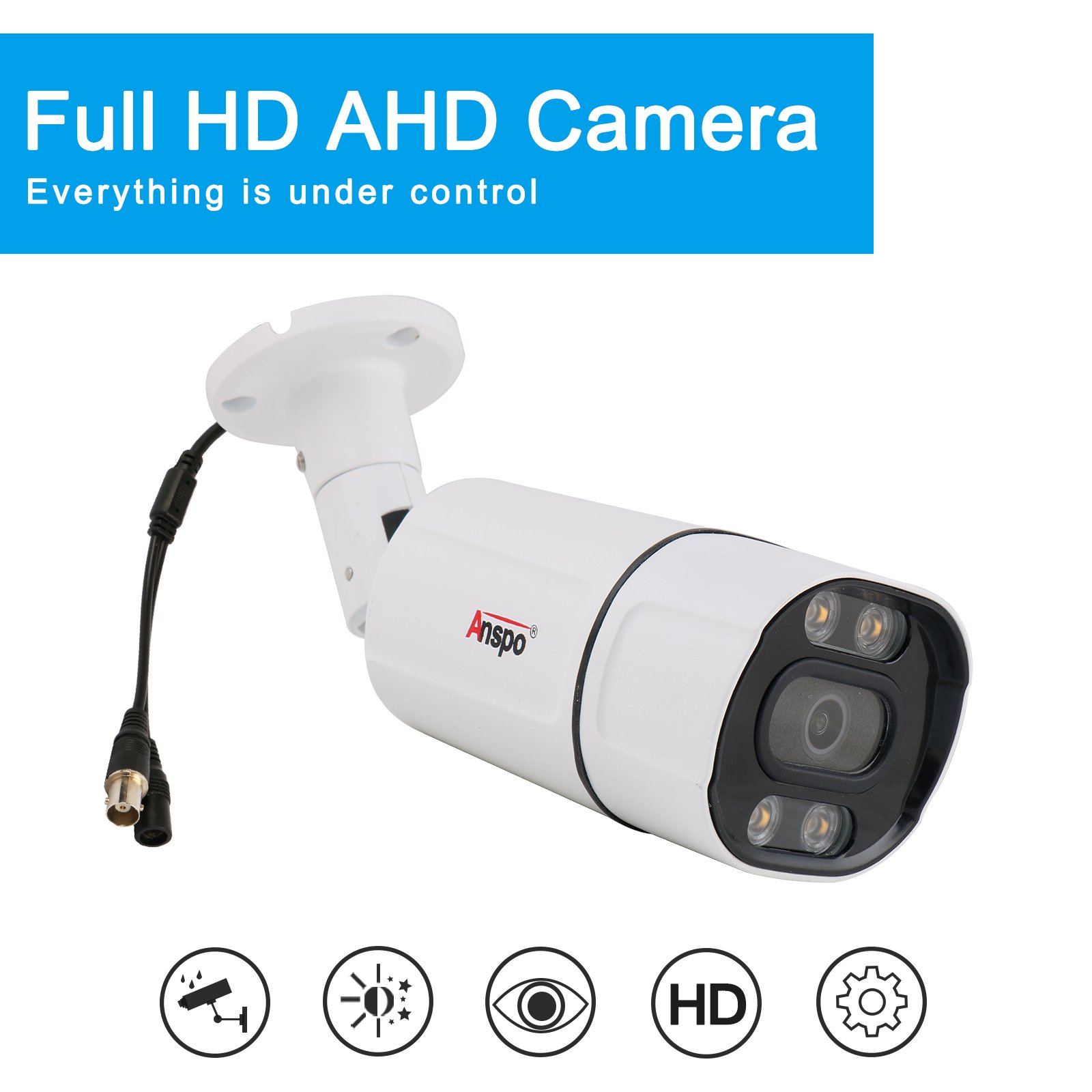 CCTV 2MP AHD Camera OUTDOOR 4 channels waterproof security camera system 2MP DVR surveillance