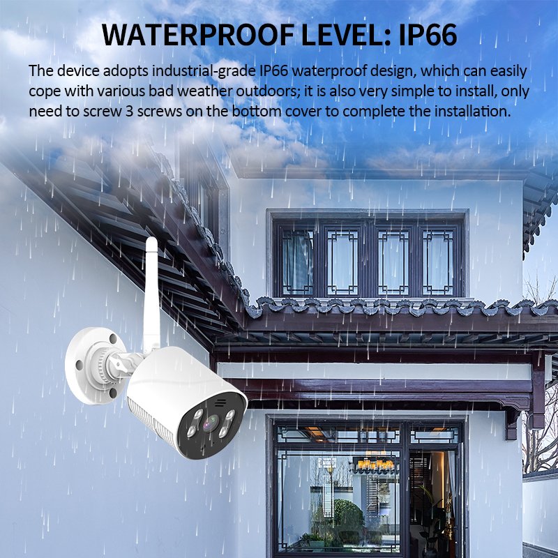 Outdoor 3MP 8 channel wireless security camera system Home surveillance CCTV wireless system 4ch 8ch smart wifi nvr kits