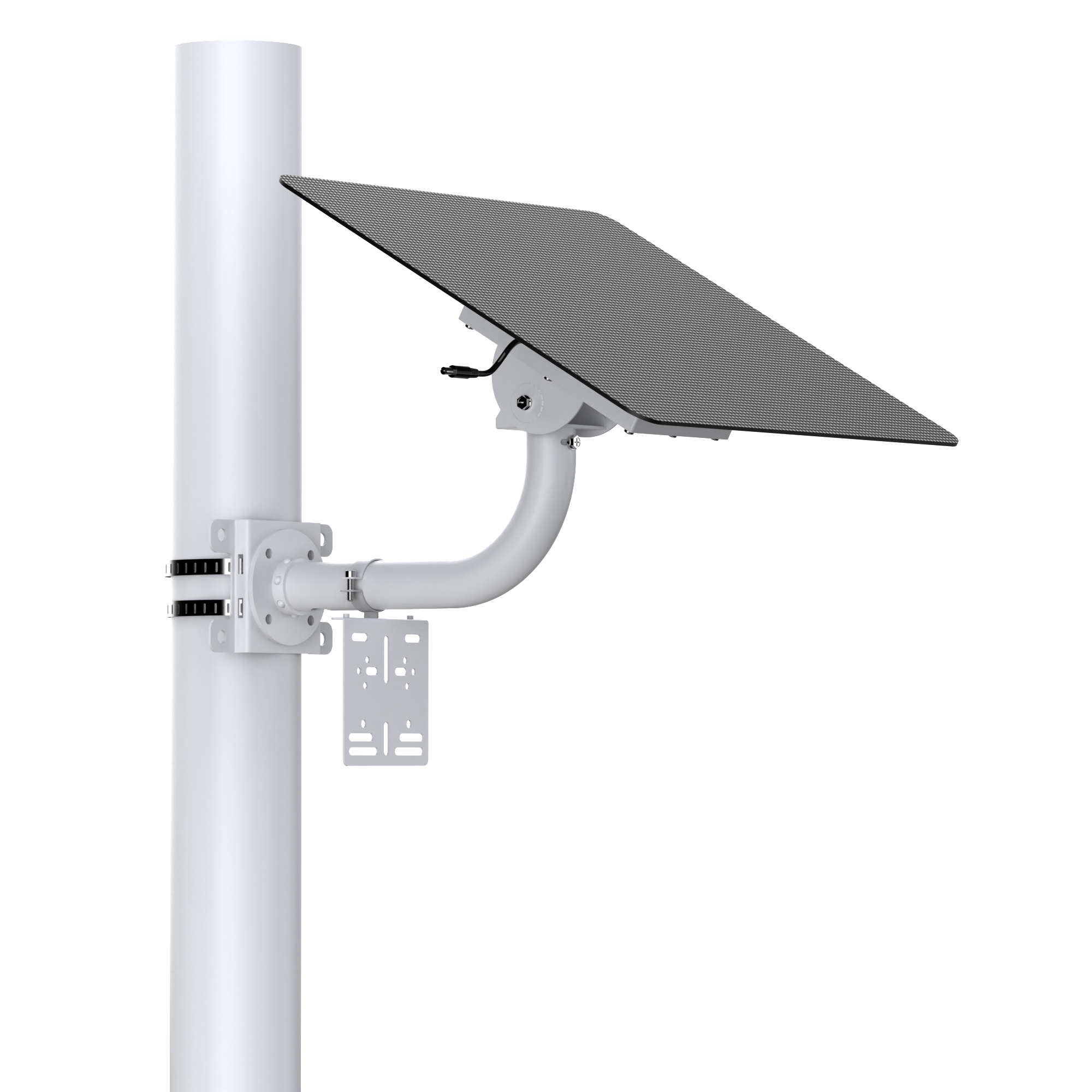 TecDeft's new ultra-thin bezel-less solar panel with high conversion rate monocrystalline silicon power for outdoor CCTV cameras