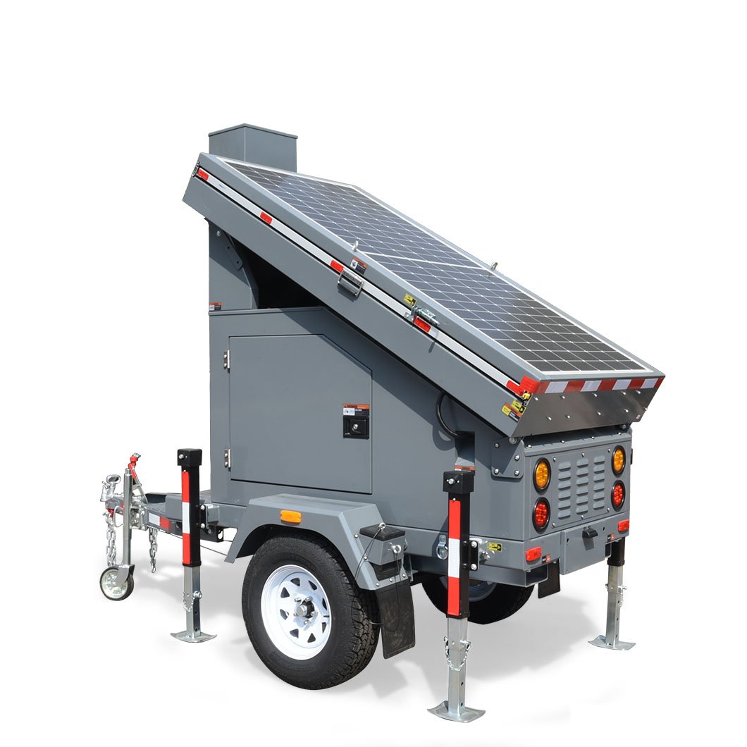 Solar Mobile Video Surveillance Trailer MPPT control system