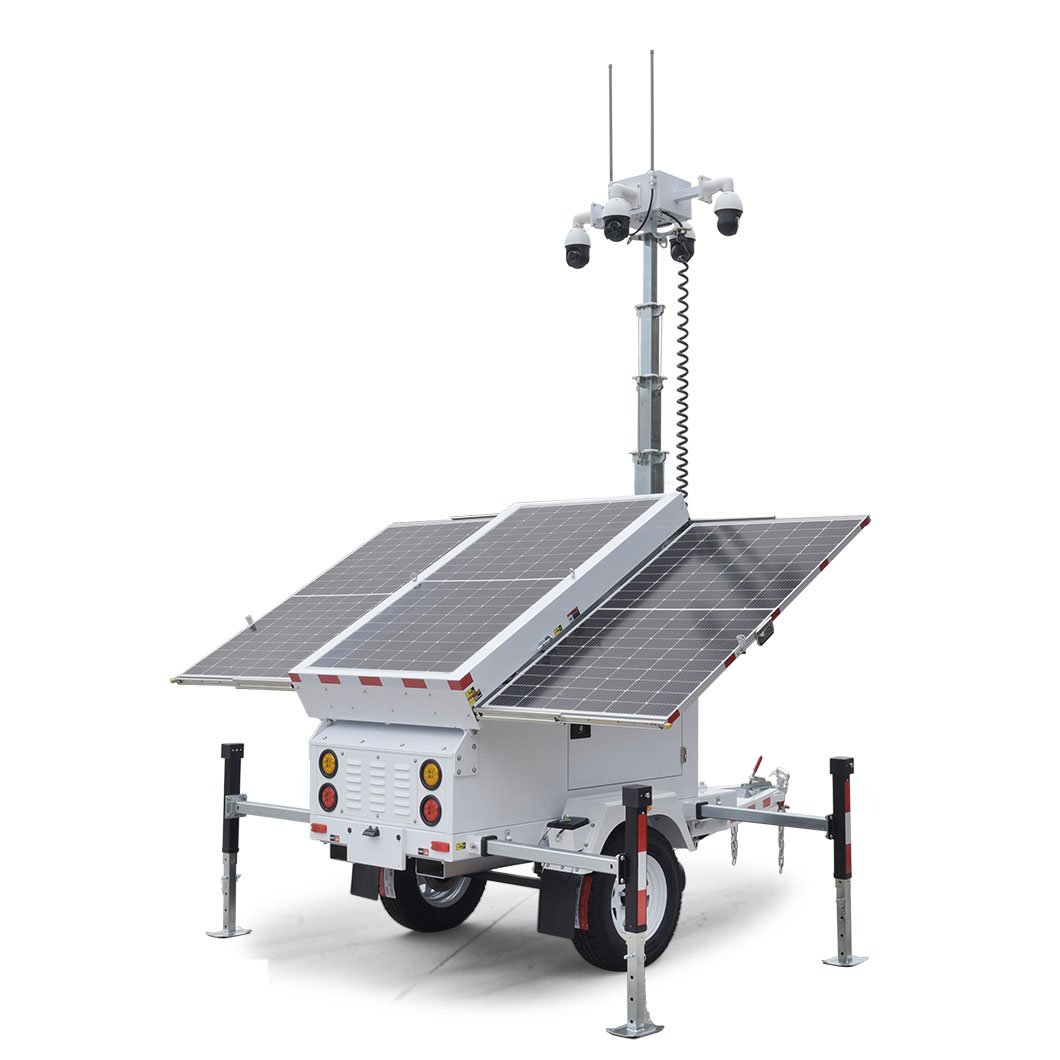 Solar Mobile Video Surveillance Trailer MPPT control system
