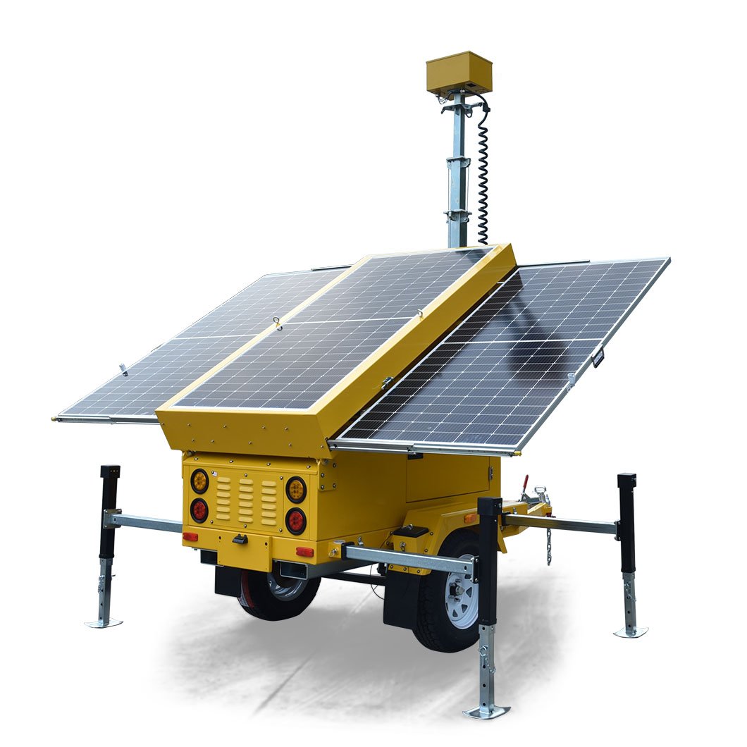 Solar Mobile Video Surveillance Trailer MPPT control system