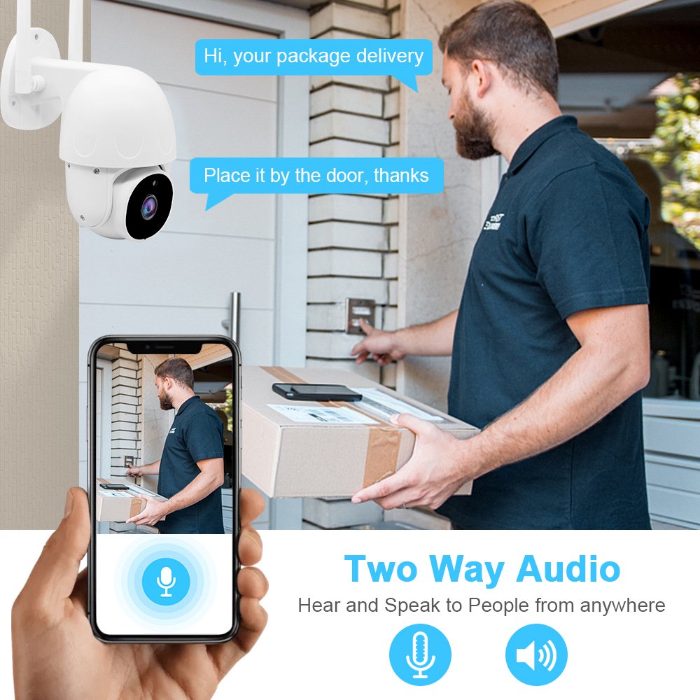 3mp Mini Wireless 360 Degree Support Auto Tracking And Humanoid Detection Wifi CCTV IP Camera Surveillance System