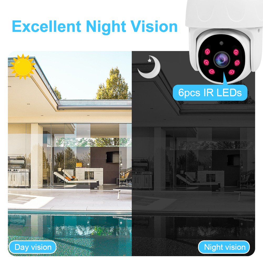 3mp Mini Wireless 360 Degree Support Auto Tracking And Humanoid Detection Wifi CCTV IP Camera Surveillance System