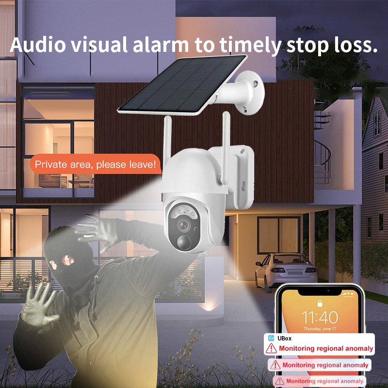 Wireless Surveil Security Energy System Night Vision IP Powered Surveillance WIFI Security SIM Card 4G Outdoor CCTV Solar Camera