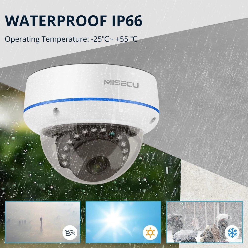 IP66 Waterproof IP Camera Outdoor 3MP CCTV 4Channel Poe Nvr Kit AI Face Detection Surveillance System