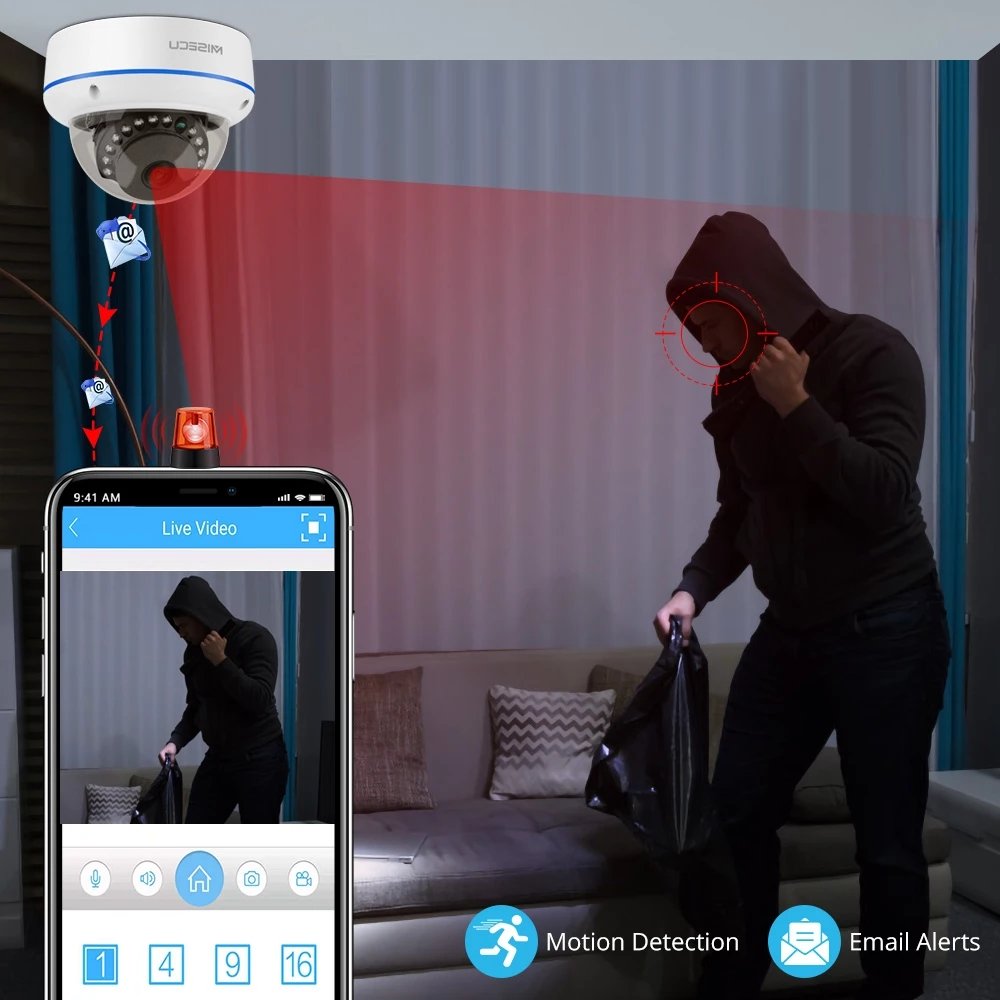 IP66 Waterproof IP Camera Outdoor 3MP CCTV 4Channel Poe Nvr Kit AI Face Detection Surveillance System