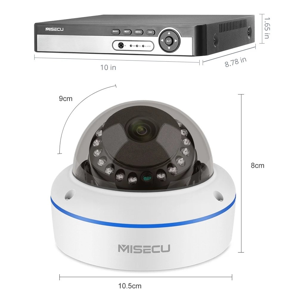 IP66 Waterproof IP Camera Outdoor 3MP CCTV 4Channel Poe Nvr Kit AI Face Detection Surveillance System