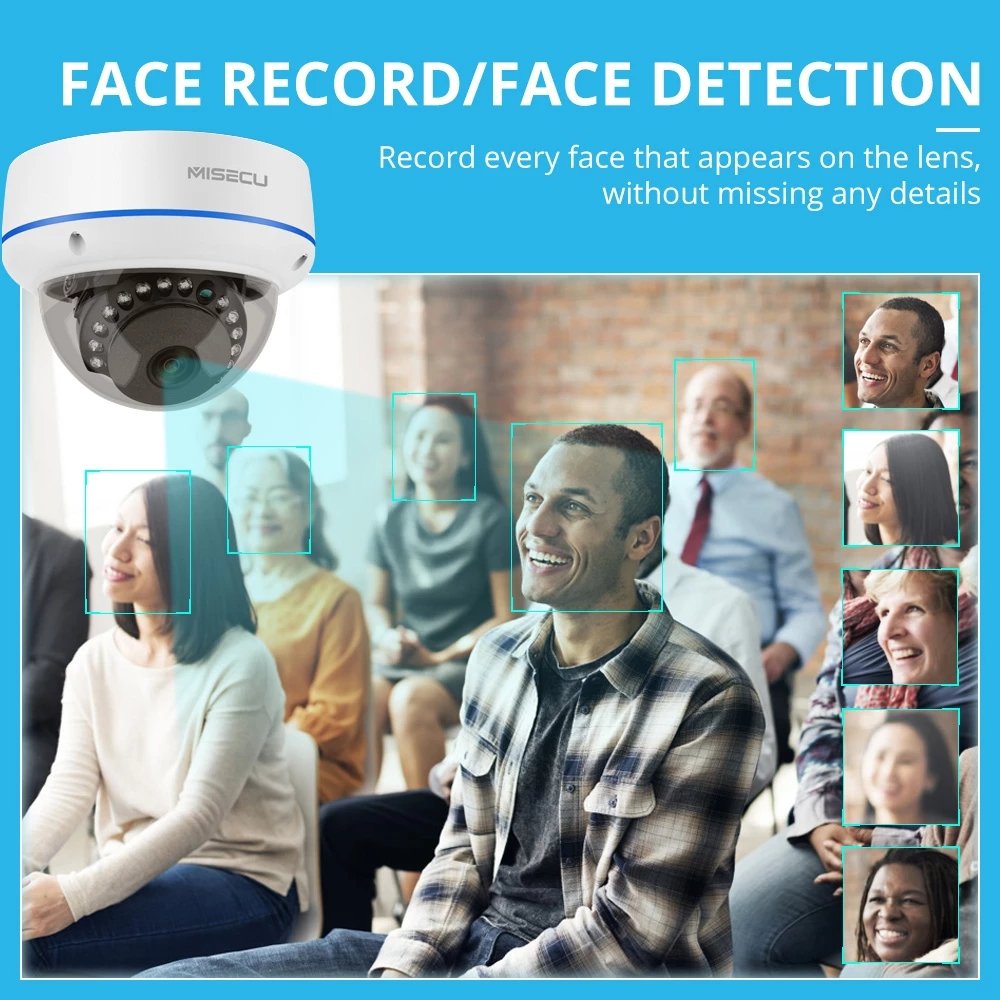 IP66 Waterproof IP Camera Outdoor 3MP CCTV 4Channel Poe Nvr Kit AI Face Detection Surveillance System