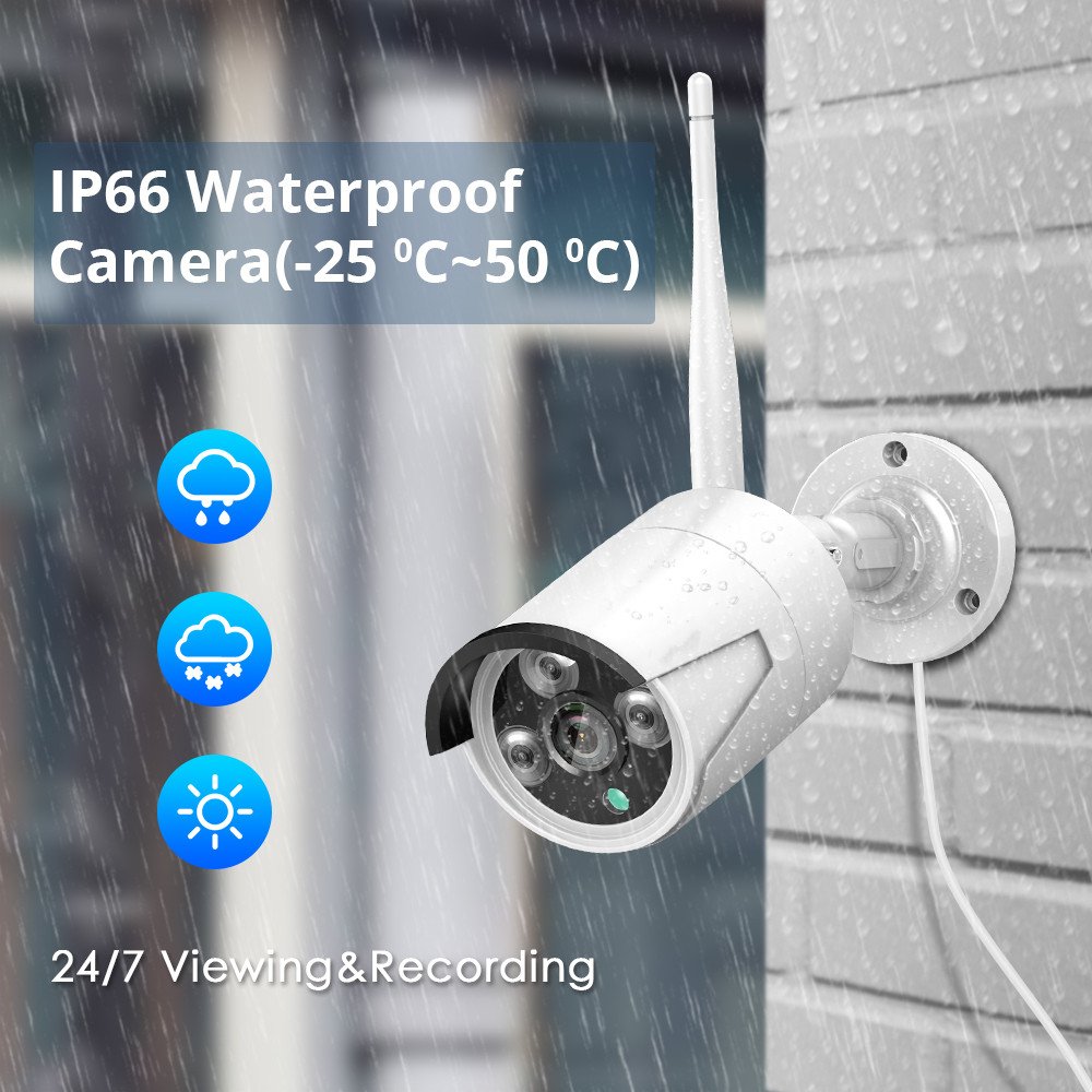 3MP WIFI Security PTZ Camera Kit Human Detection IR Night Vision IP Camera Set 10CH NVR Wireless CCTV Surveillance System
