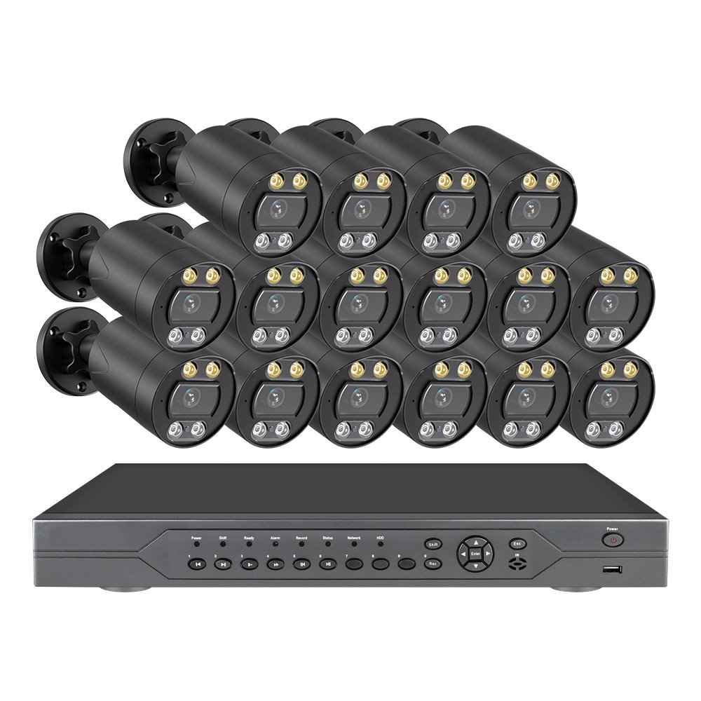 8MP 4K 8 12 16CH POE NVR Kit Waterproof IP Home Security Surveillance Video Recorder CCTV Camera System