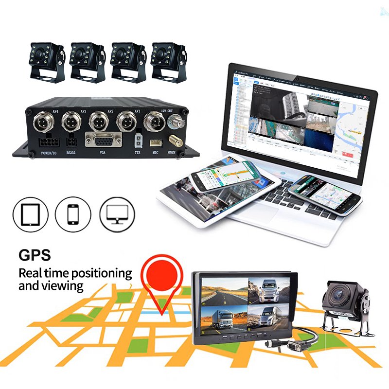 video surveillance for cars dash cam for truck camara system dvr 3 channel dash cam
