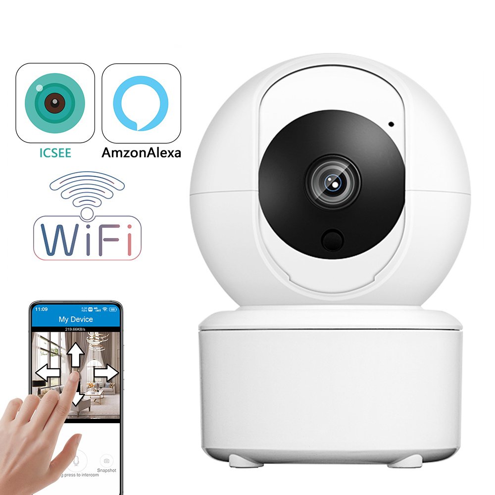 A1 ICSEE Camera Wireless Wifi Baby Monitor Smart IP Camera Indoor Home Security Network Camera Auto Tracking Two Way Audio