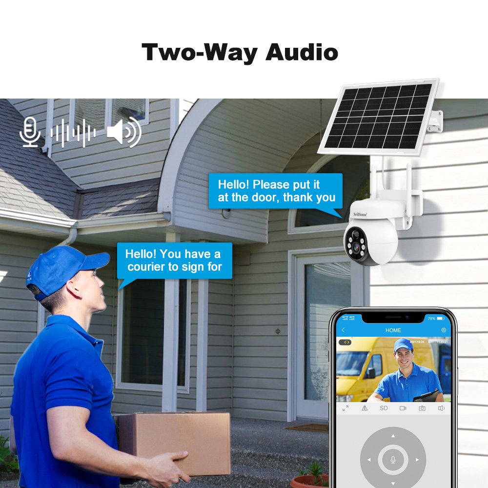 4MP Outdoor PTZ Camera Wireless Surveillance Solar Camera 4G WIFI Security Solar Power 4g Security Solar Camera