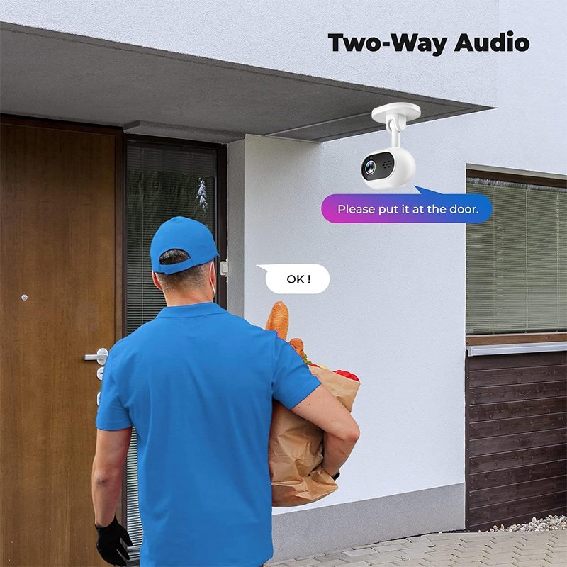 2024 A4 New 1080P Wifi Baby Monitoring Camera Night Vision Motion Detection Alarm Intercom Camera system for Home Bedroom Baby