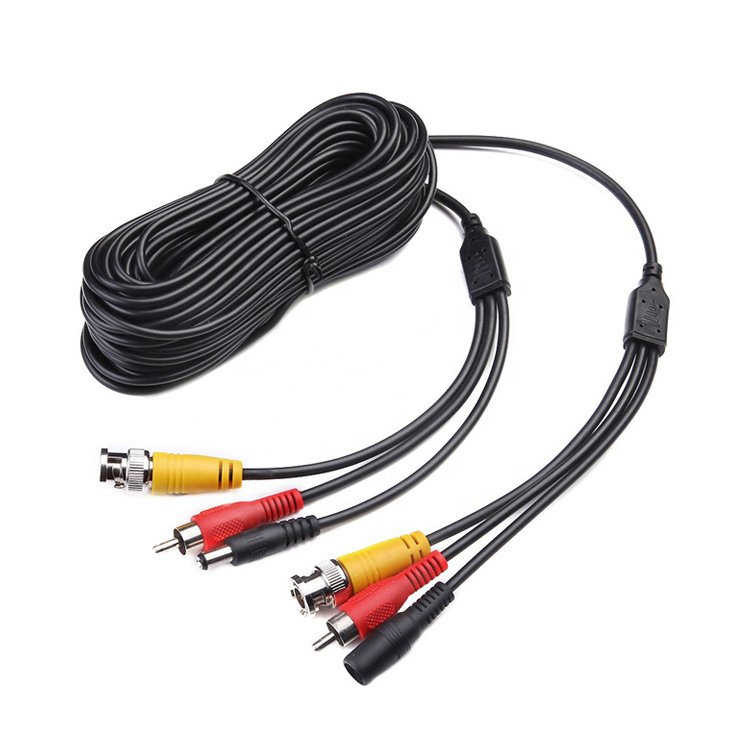 Dongguan Guangying CCTV Camera BNC Video DC Power Extension Cable PVC Jacket Stock Sizes 2m 5m 10m 15m 20m 25m 30m 40m 50m 100m