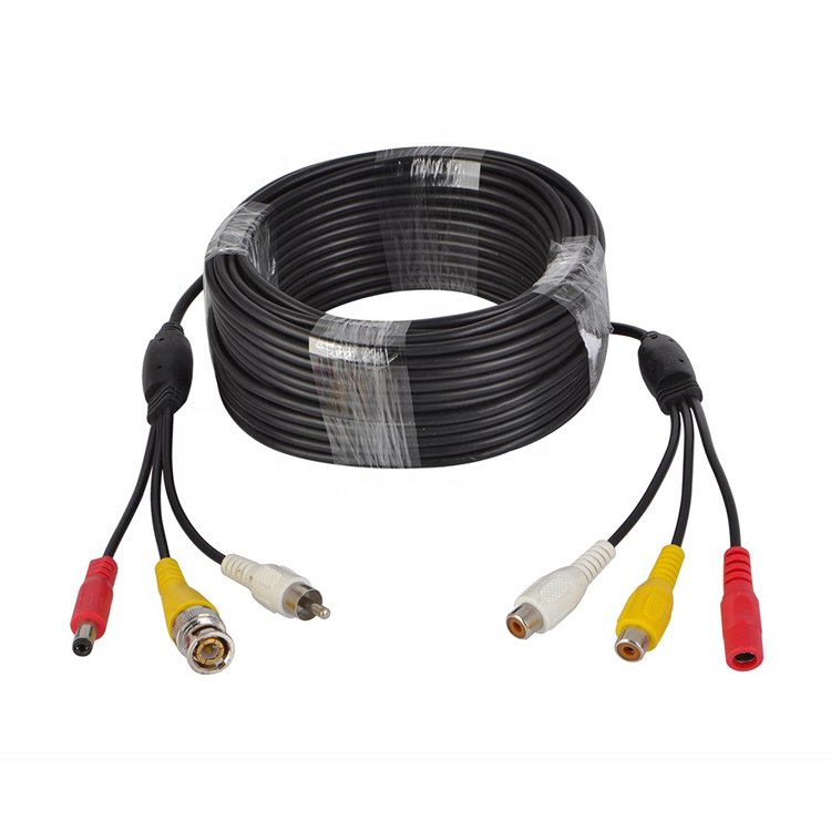 Dongguan Guangying CCTV Camera BNC Video DC Power Extension Cable PVC Jacket Stock Sizes 2m 5m 10m 15m 20m 25m 30m 40m 50m 100m