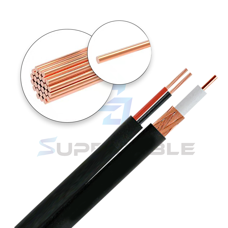High Quality Hot Sale RG59 Cable With Power For CCTV Security System 305M Extension OEM RG6 Cable 75 Ohm Extension