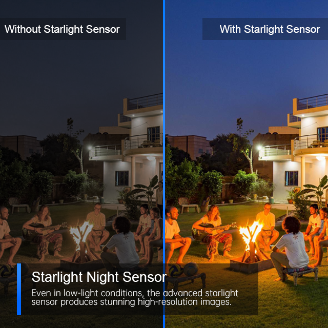 Xiaovv Brand Starlight Full Color Night Vision camara de seguridad wifi 360 2K Human Shape Detection solar surveillance tower