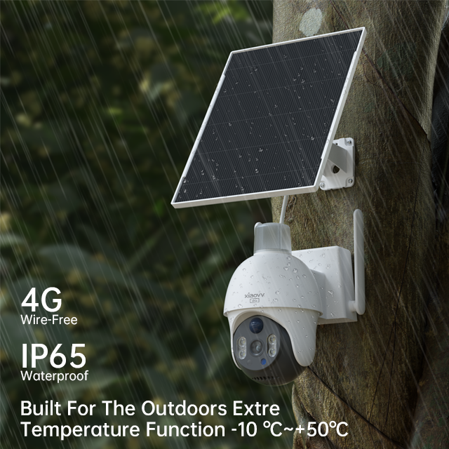 Xiaovv Brand Starlight Full Color Night Vision camara de seguridad wifi 360 2K Human Shape Detection solar surveillance tower