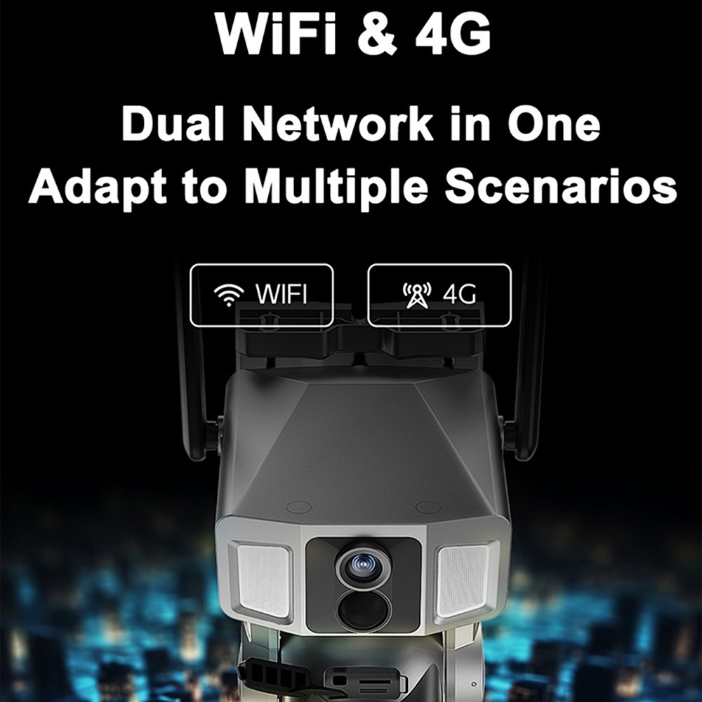 High Quality Ip66 4MP 4G WiFi 10x Zoom Security Solar Camera Cctv Camera System Outdoor Wireless 4g Ptz Camera Y7A