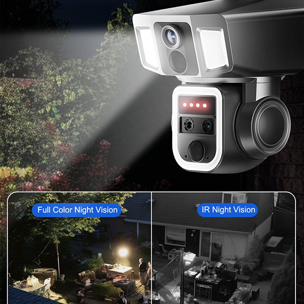 High Quality Ip66 4MP 4G WiFi 10x Zoom Security Solar Camera Cctv Camera System Outdoor Wireless 4g Ptz Camera Y7A