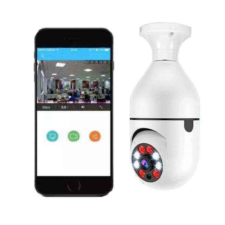 Smart Home Security System Wireless Night Surveillance Remote View Security Light Bulb Camera