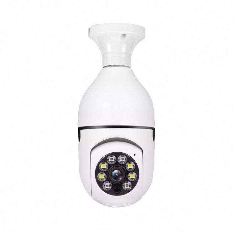 Smart Home Security System Wireless Night Surveillance Remote View Security Light Bulb Camera