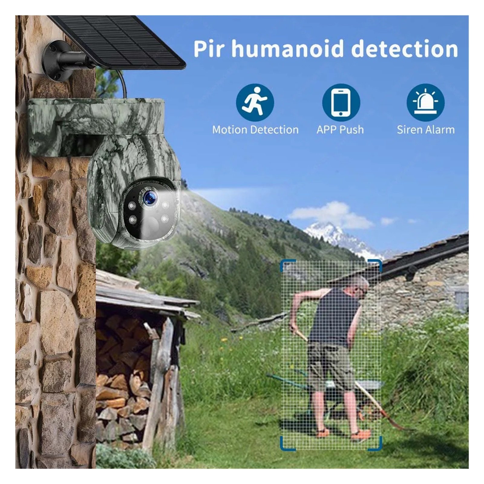 Senhuo 3 million wireless solar cells Wireless HD camouflage security IP camera PIR motion detection PTZ video surveillance CCTV