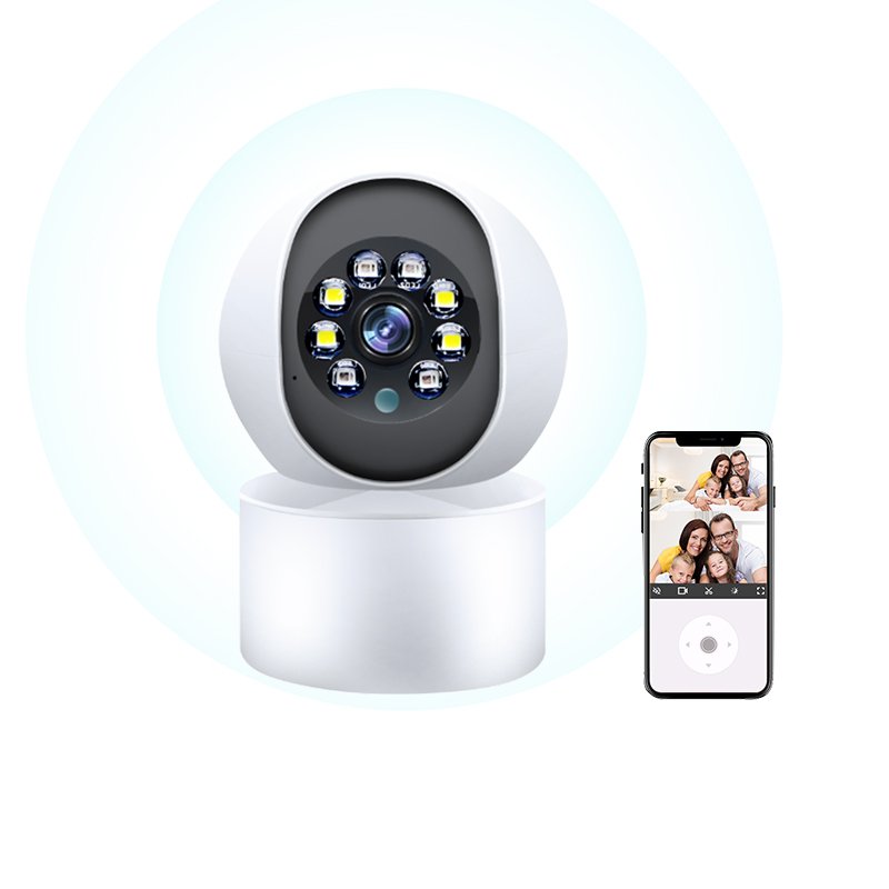 C 3MP HD Real Time Intercom Motion Detection Intelligent Loop Video Recording Dual Light Source Indoor Mini Security WIFI Camera