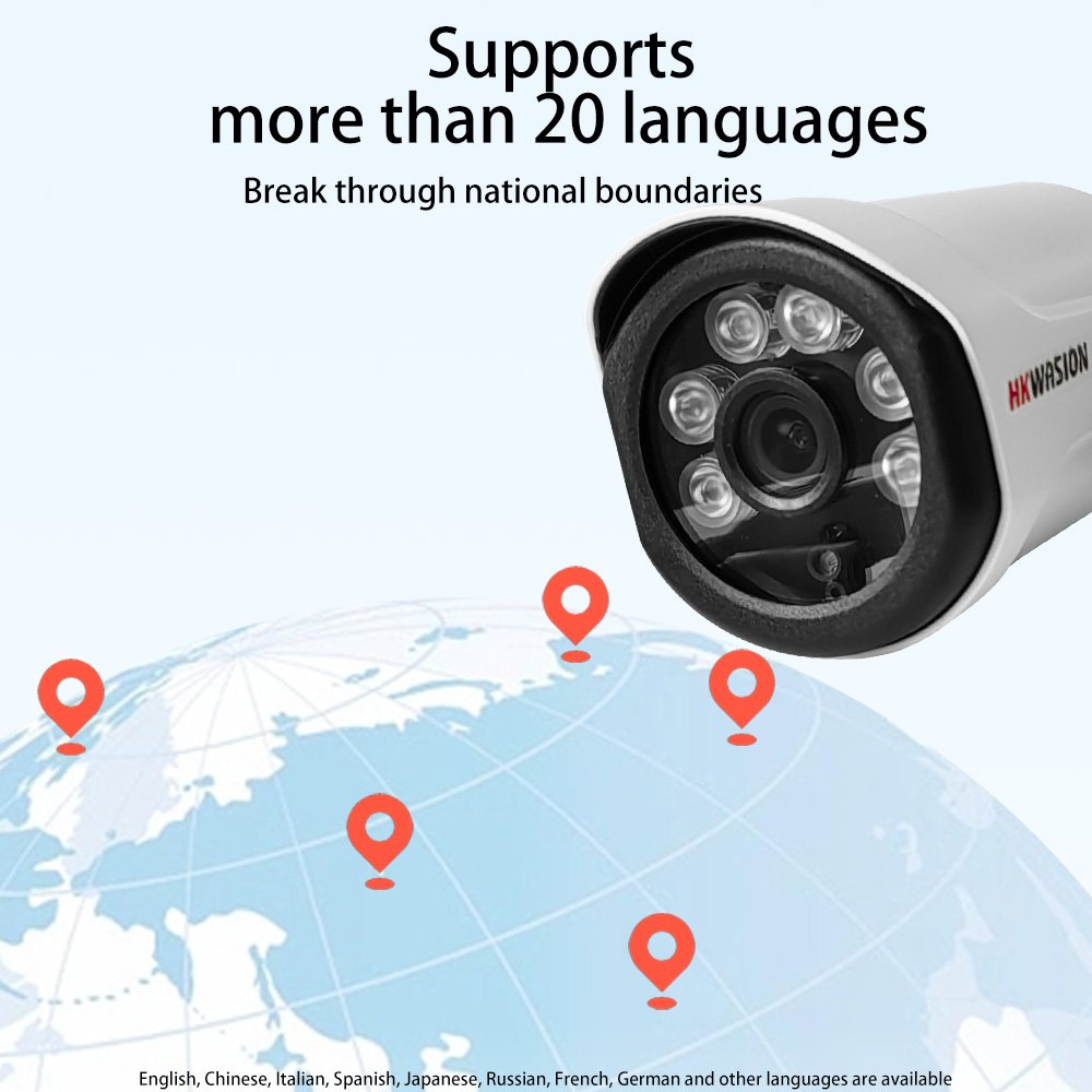 4CH 5mp POE outdoor waterproof IP camera NVR network surveillance system kit 4MM