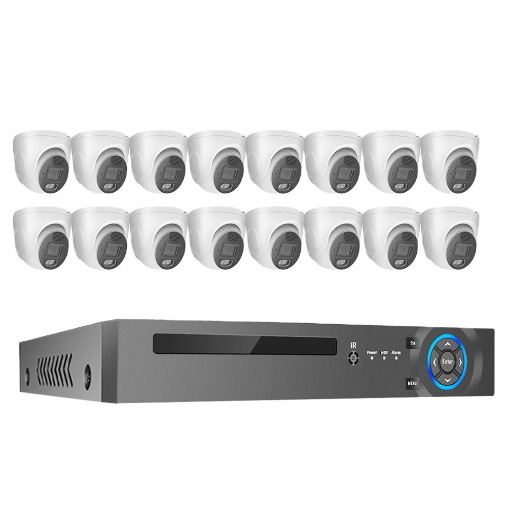 ENSTER 4K 16Channel 8MP Outdoor Home Camera Security System PoE NVR Kit Cctv Ip Cameras Surveillance Security Camera System