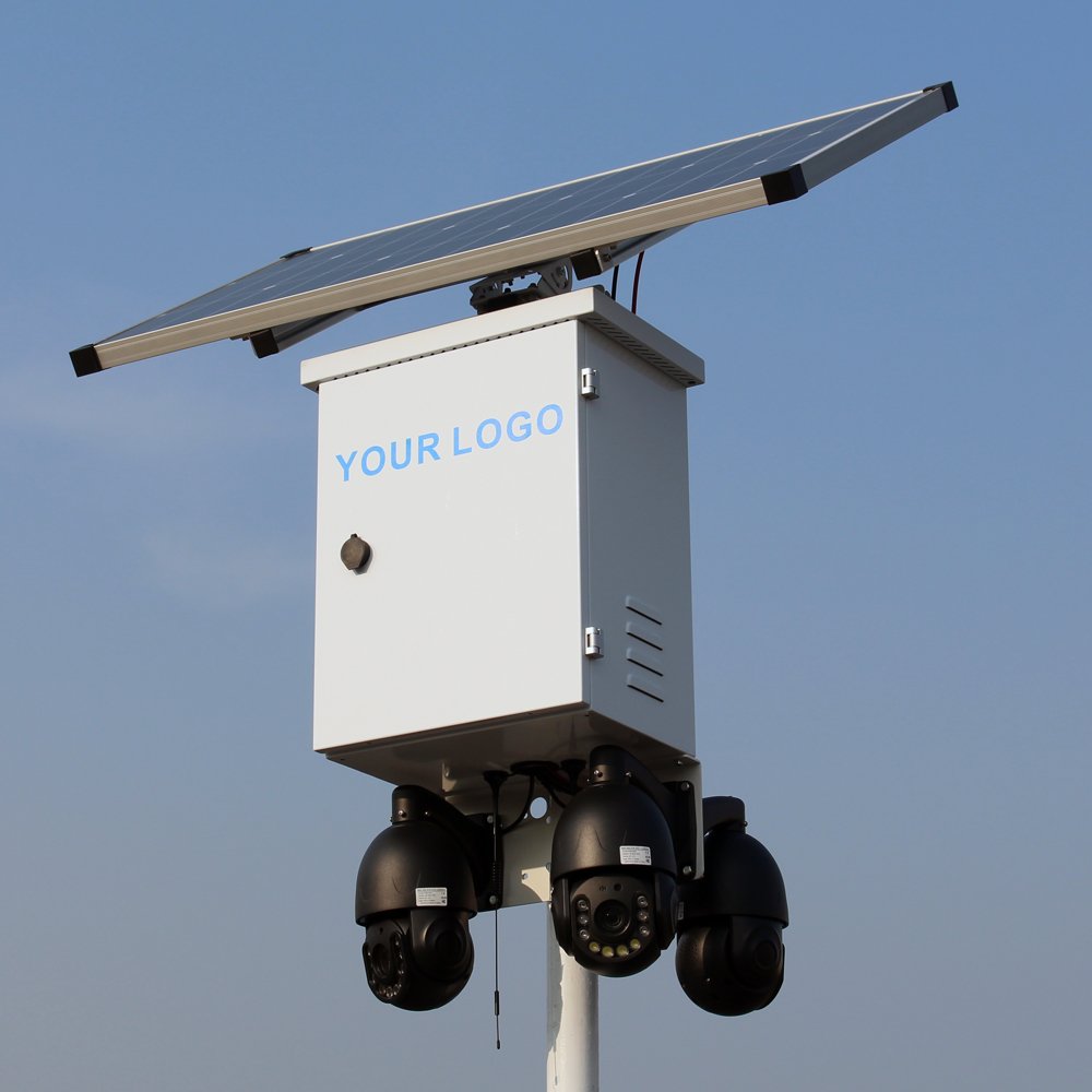 5G 320W Solar Powered 8mp Outdoor Security Camera System Wireless WiFi Surveillance PTZ sim card 4g 5g solar cctv camera 4k