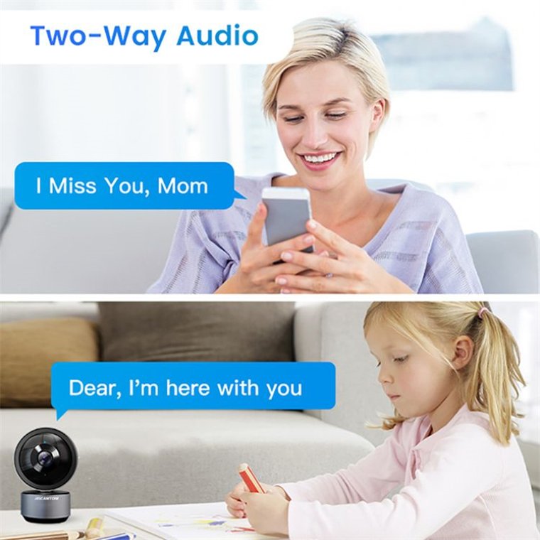 Rscamtom CCTV Security Camera for Pet Care Wifi Monitoring System for Office Security