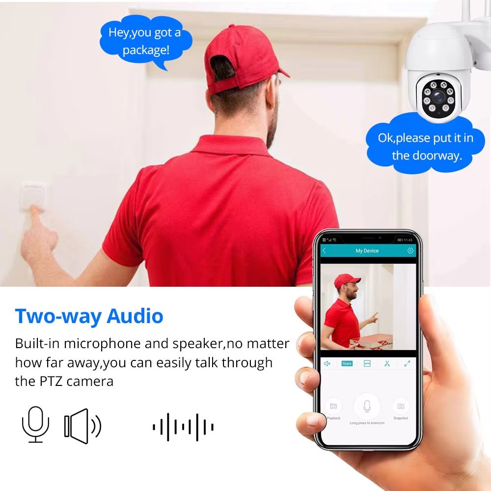 3MP 4k security CCTV camera system Wifi NVR Kit PTZ camera 4 channel 3 megapixel wireless video security camera system wireless