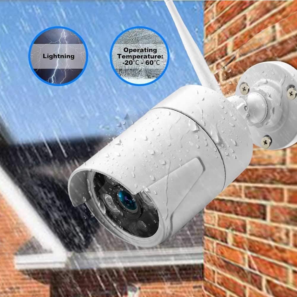Wireless Wifi Camera Kit 2MP Two Way Audio AI Face Detect IP Outdoor Security Camera 4CH NVR Video Surveillance System