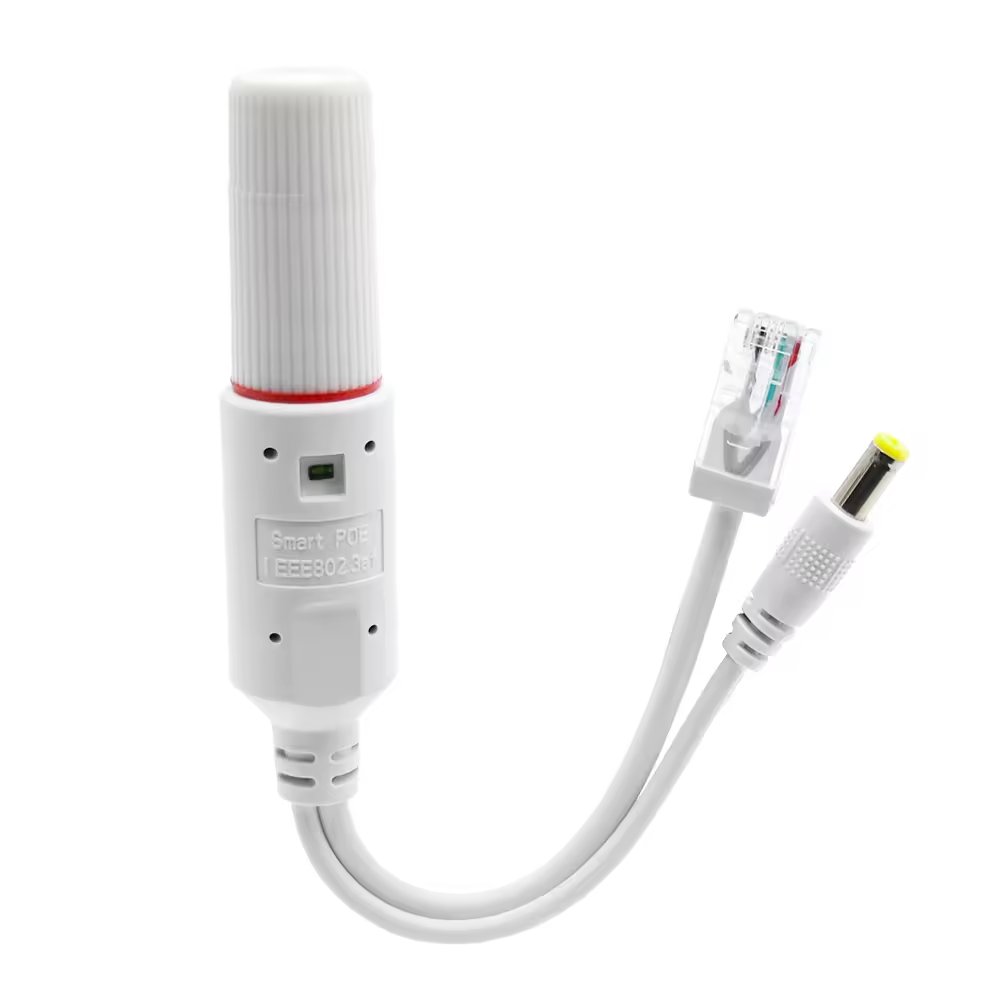 10/100Mbps IEEE802.3af/at 48V to 12V 1A Waterproof standard PoE Splitter