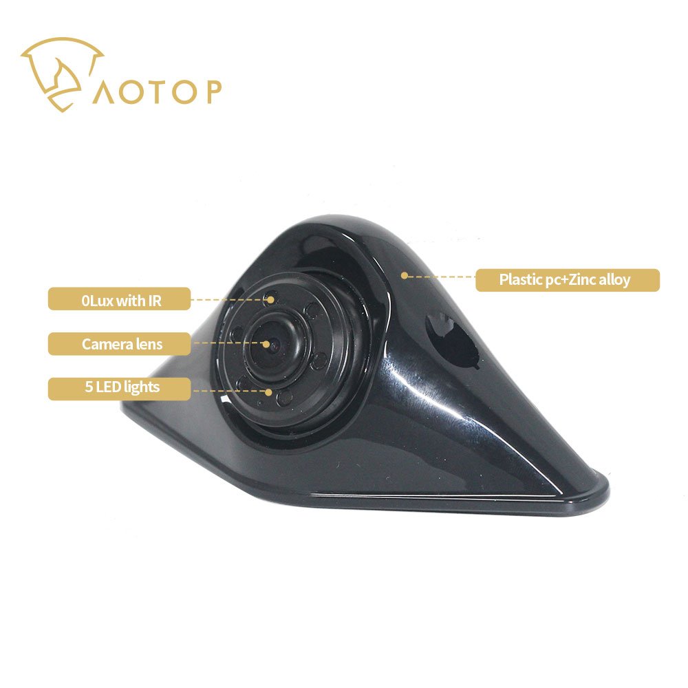 Public Bus Side Rear View Camera Car Blind Area Safety Surveillance Up Down Manual Lens Adjustment 120 Angle View Reverse Camera