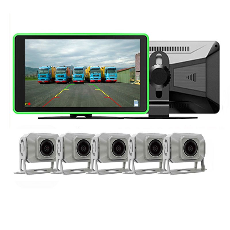Complete 10.1 Inch Truck Monitor System 5-Channel Safety Driving Surveillance System