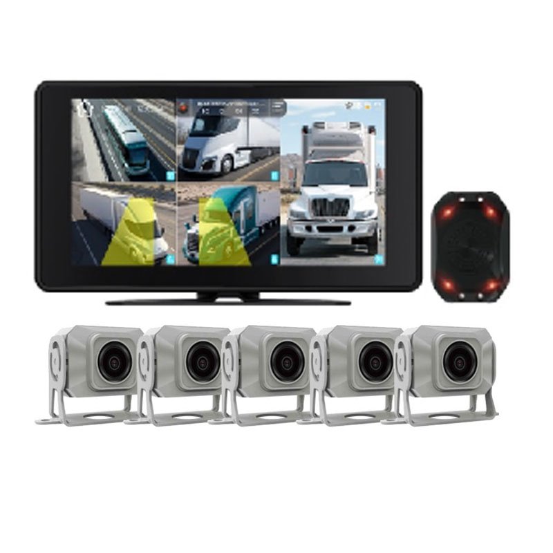 Complete 10.1 Inch Truck Monitor System 5-Channel Safety Driving Surveillance System