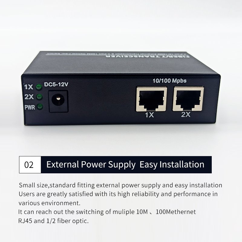 10/100M fiber Converter 2 RJ45 UTP 3 SC Fiber Port Duplex Fast Ethernet Fiber Optical Media Converter 3F2E