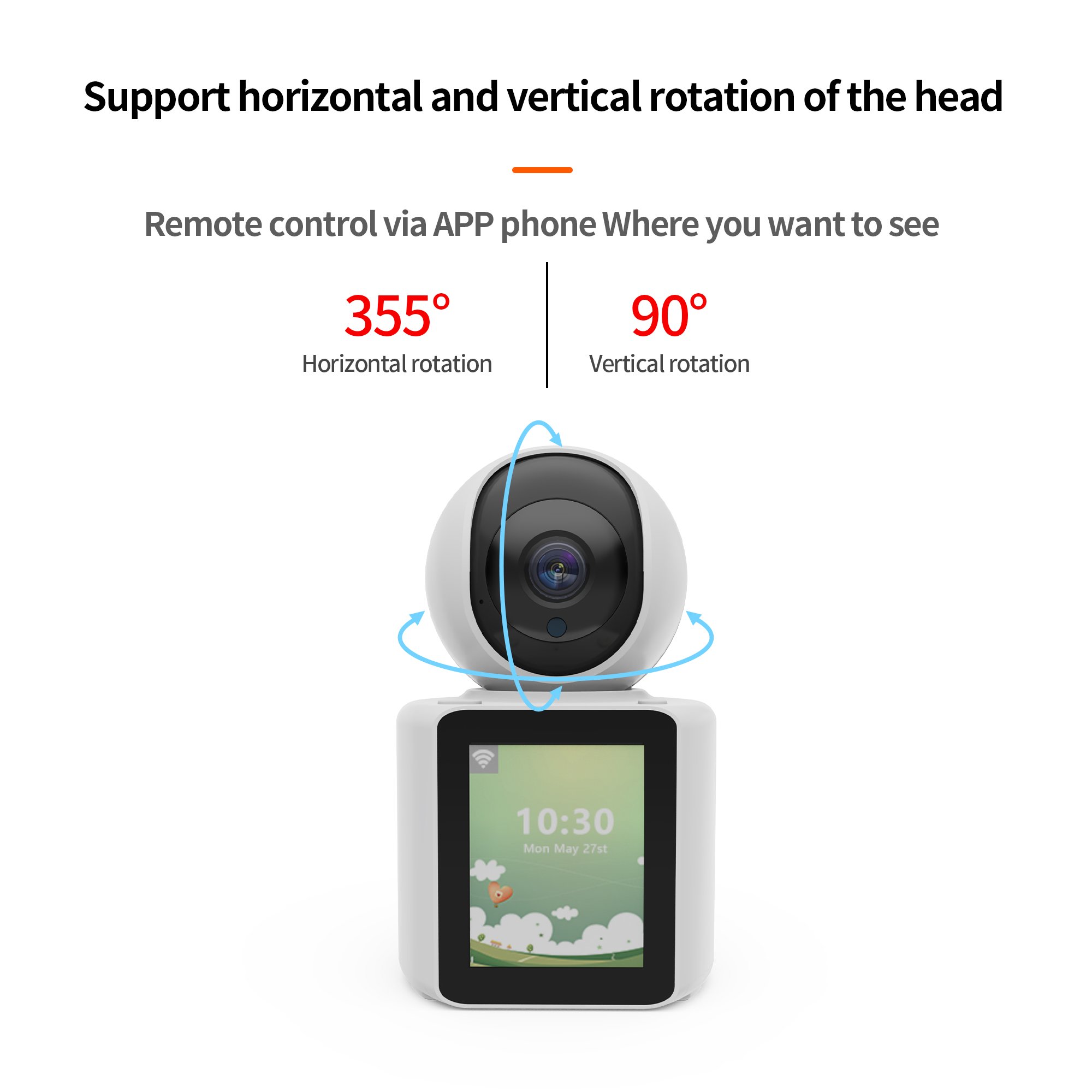 Smart wifi home Ai tracking Surveillance Lens Hd Smart Baby Monitor Video Camera 1080P Home Smart Security machine WiFi Camera