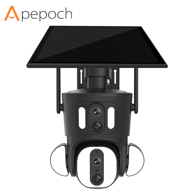 2024 Newest Ubox cctv camera system Solar 4G gun ball linkage smart dual lens indoor outdoors camera for home security