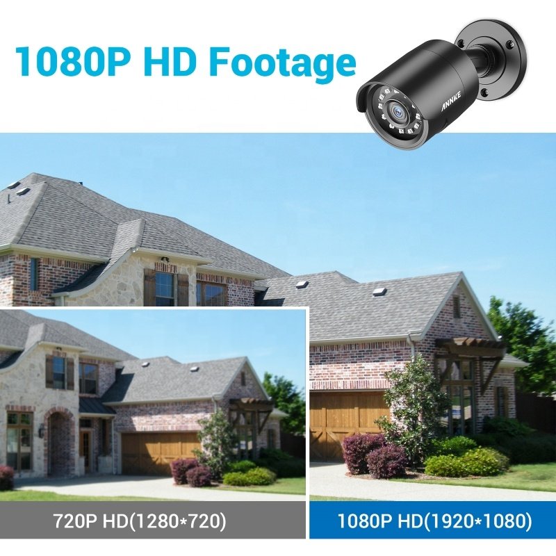 ANNKE 4 Packed 1080P Security Camera System HD TVI Night Vision Outdoor IP66 Waterproof CCTV Kits