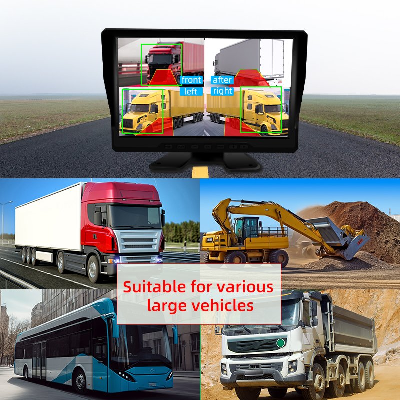 Craftsmanship 10.36 inches D12 waterproof 4g truck camera for Car/Truck/Bus Surveillance Parking Recorder