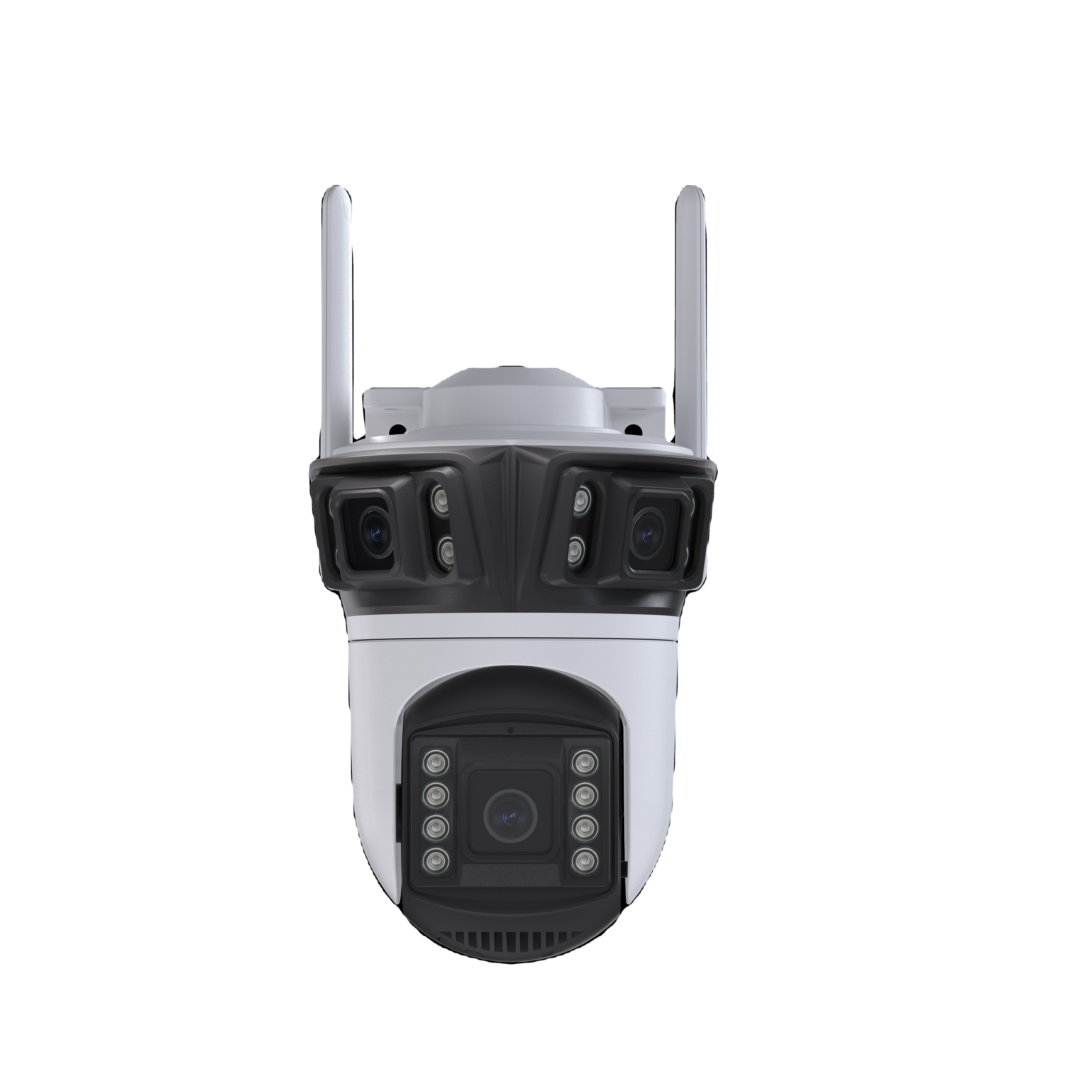 Anboqi ICSEE 12MP Remote WiFi Camera three Lens 360 Wireless Monitor Two Way Audio Surveillance