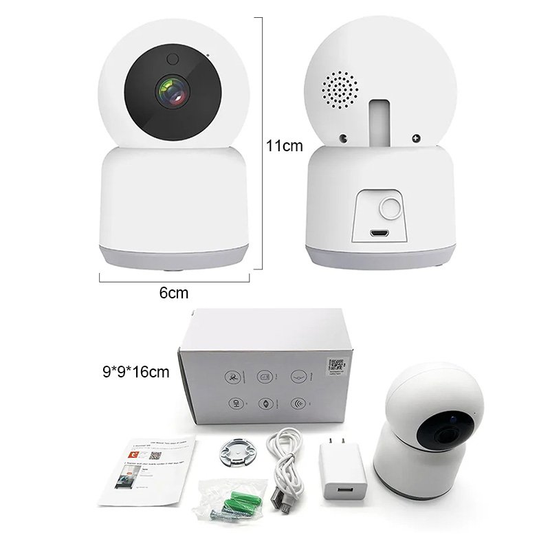 Factory Price Wireless Wifi Remote Control Surveillance Camera PTZ 360 Home Security Baby Monitor Smart Camera