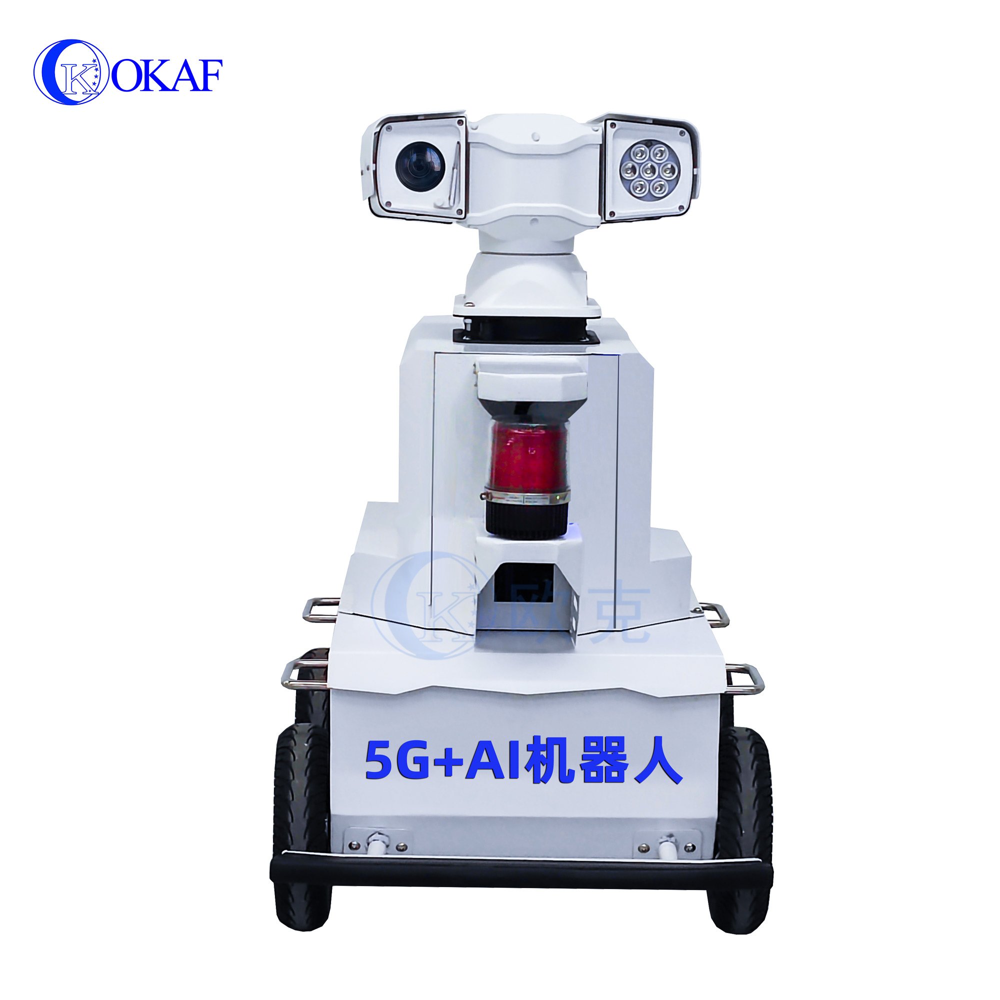 5G AI intelligence patrol robot with interphone system for security surveillance