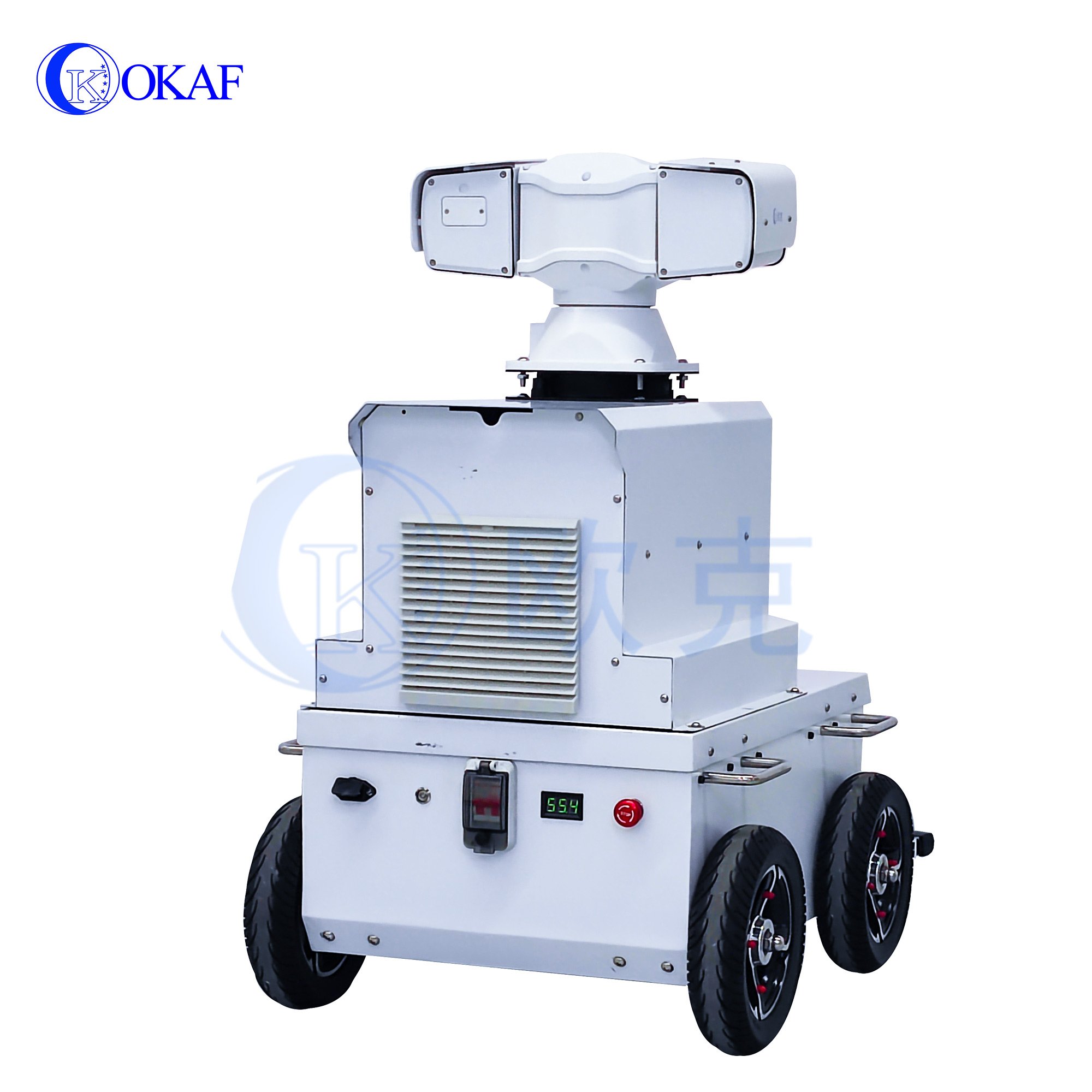 5G AI intelligence patrol robot with interphone system for security surveillance